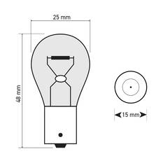 SCA Incandescent Globe - PY21W 12V 21W - 2 Pack, , scaau_hi-res