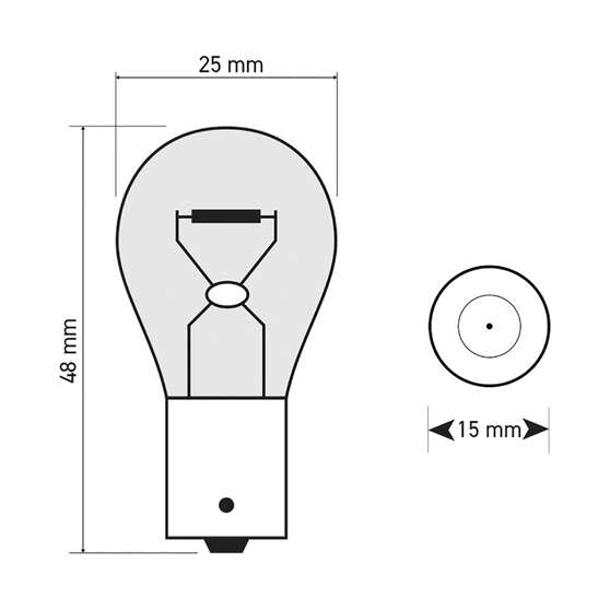 SCA Incandescent Globe - PY21W 12V 21W - 2 Pack, , scaau_hi-res