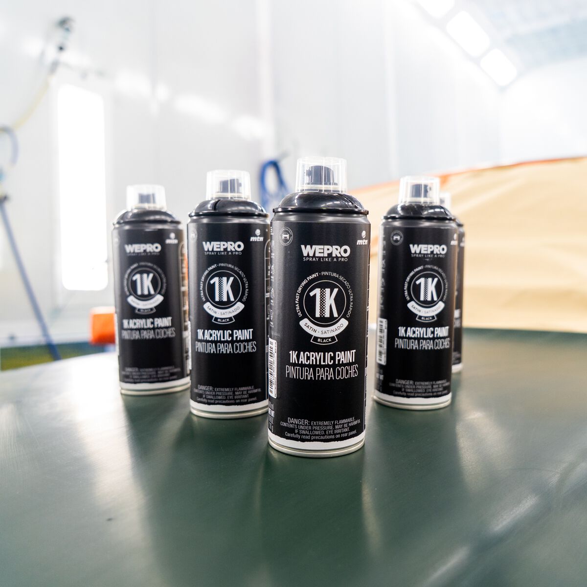 MTN 1K Acrylic Enamel Black Gloss 400ml, , scaau_hi-res