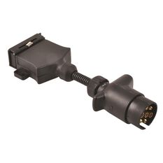 SCA Trailer Adaptor - 7 Pin Large Round Socket to 7 Pin Flat Plug, , scaau_hi-res