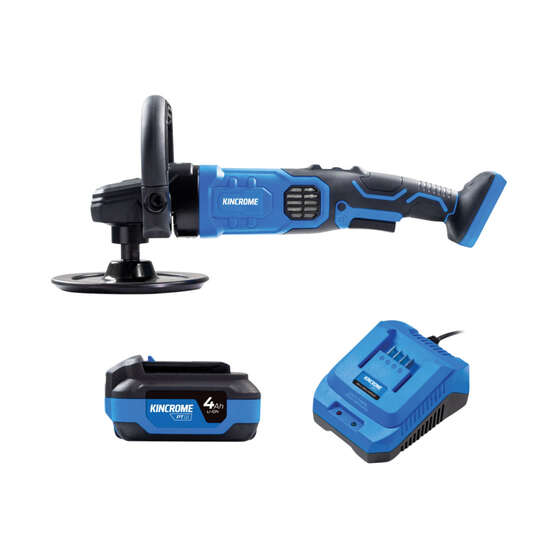 Kincrome PT18 18V Brushless 180mm Polisher Kit 4.0Ah, , scaau_hi-res