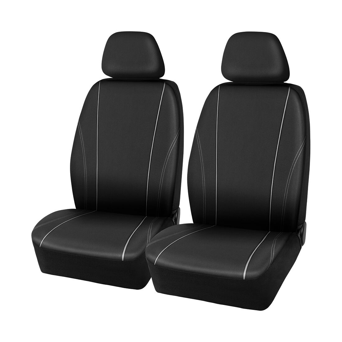 SCA Essential Polyester Seat Covers Black & Grey, Adjustable Headrests, Airbag Compatible, Size 30A, , scaau_hi-res