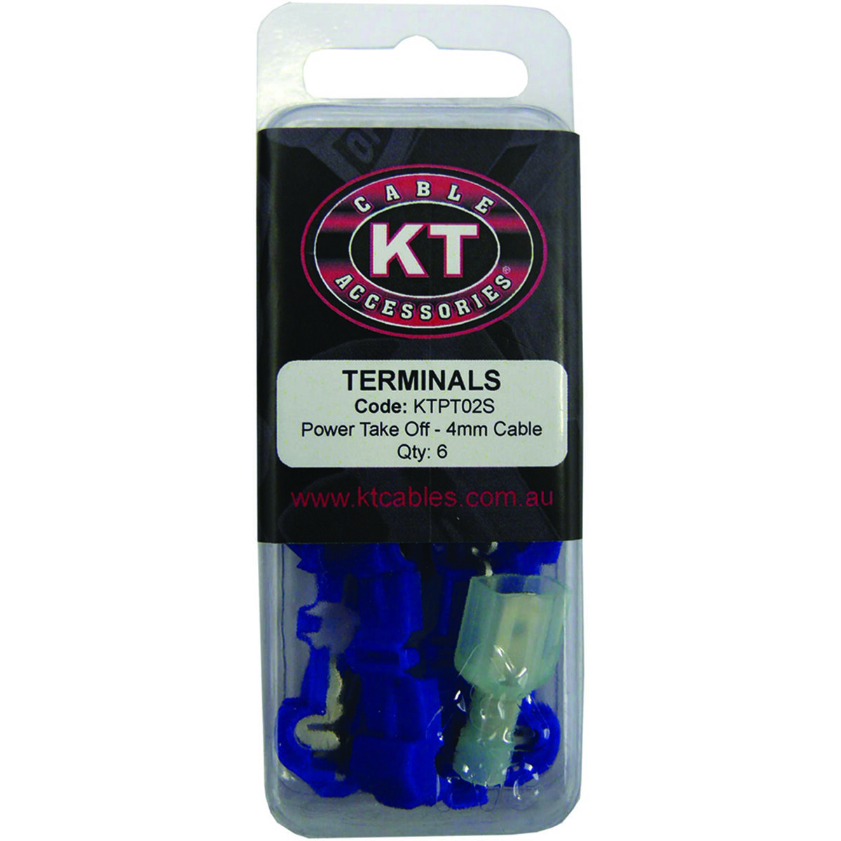 KT Cable Power Take Off Connector - 4mm Blue, 6 Pack, , scaau_hi-res