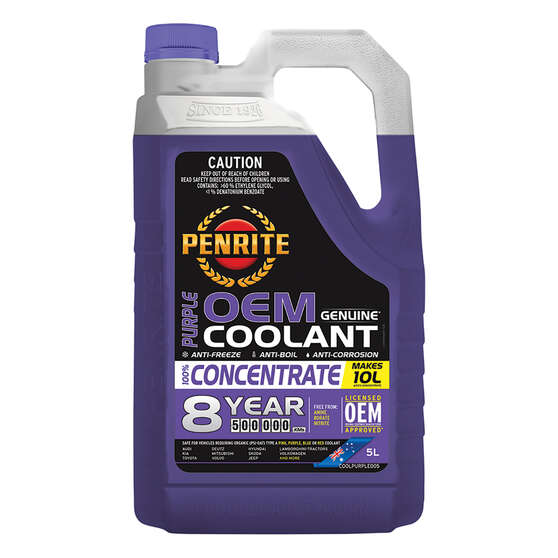 Penrite Purple Long Life Anti Freeze / Anti Boil Concentrate Coolant - 5 Litres, , scaau_hi-res
