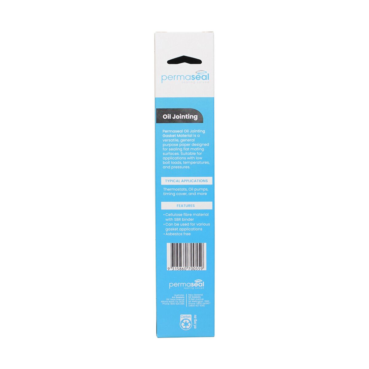 Permaseal Gasket Paper Oil Jointing 0.8mm OJ6S, , scaau_hi-res