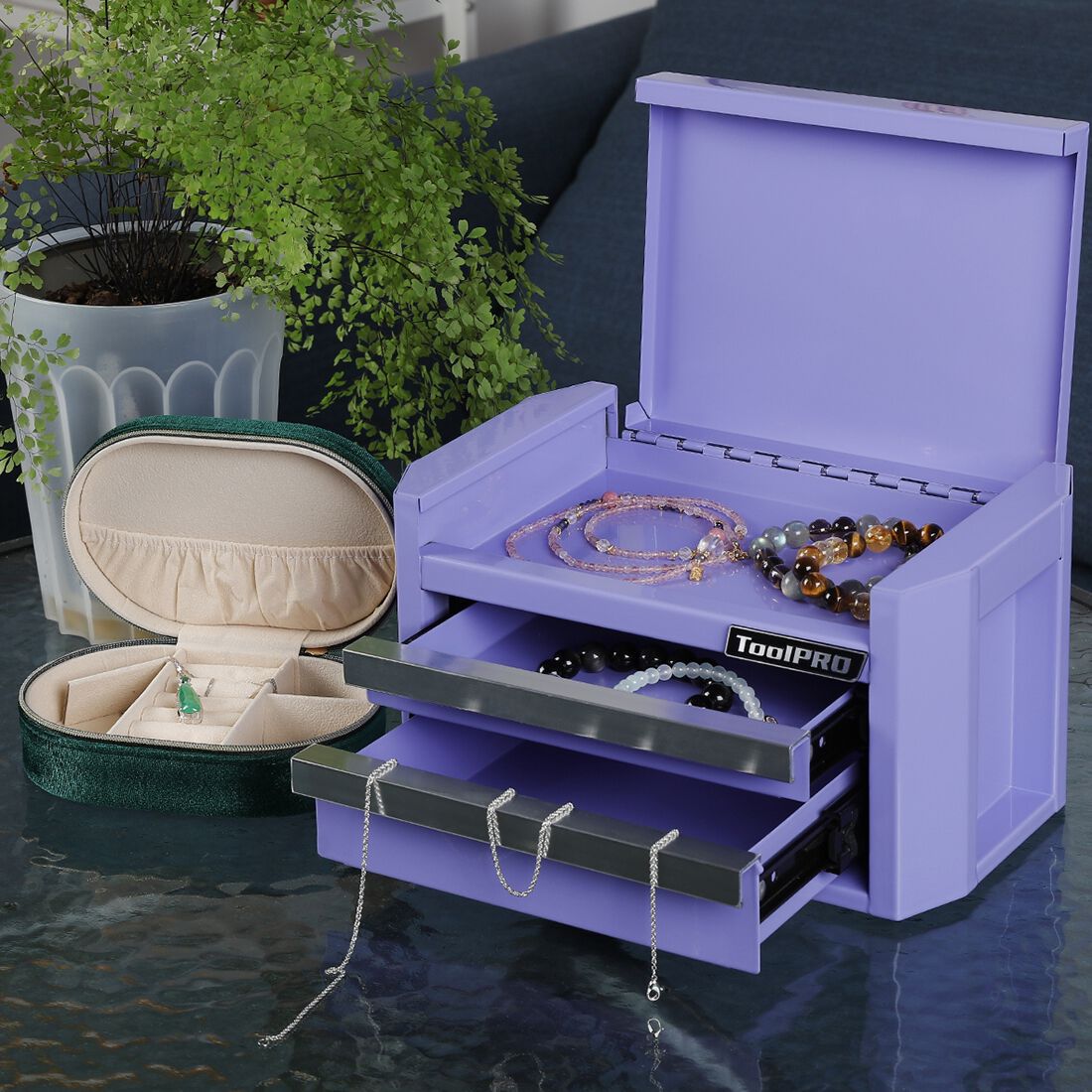ToolPRO Mini Edge Tool Chest Lavender, , scaau_hi-res