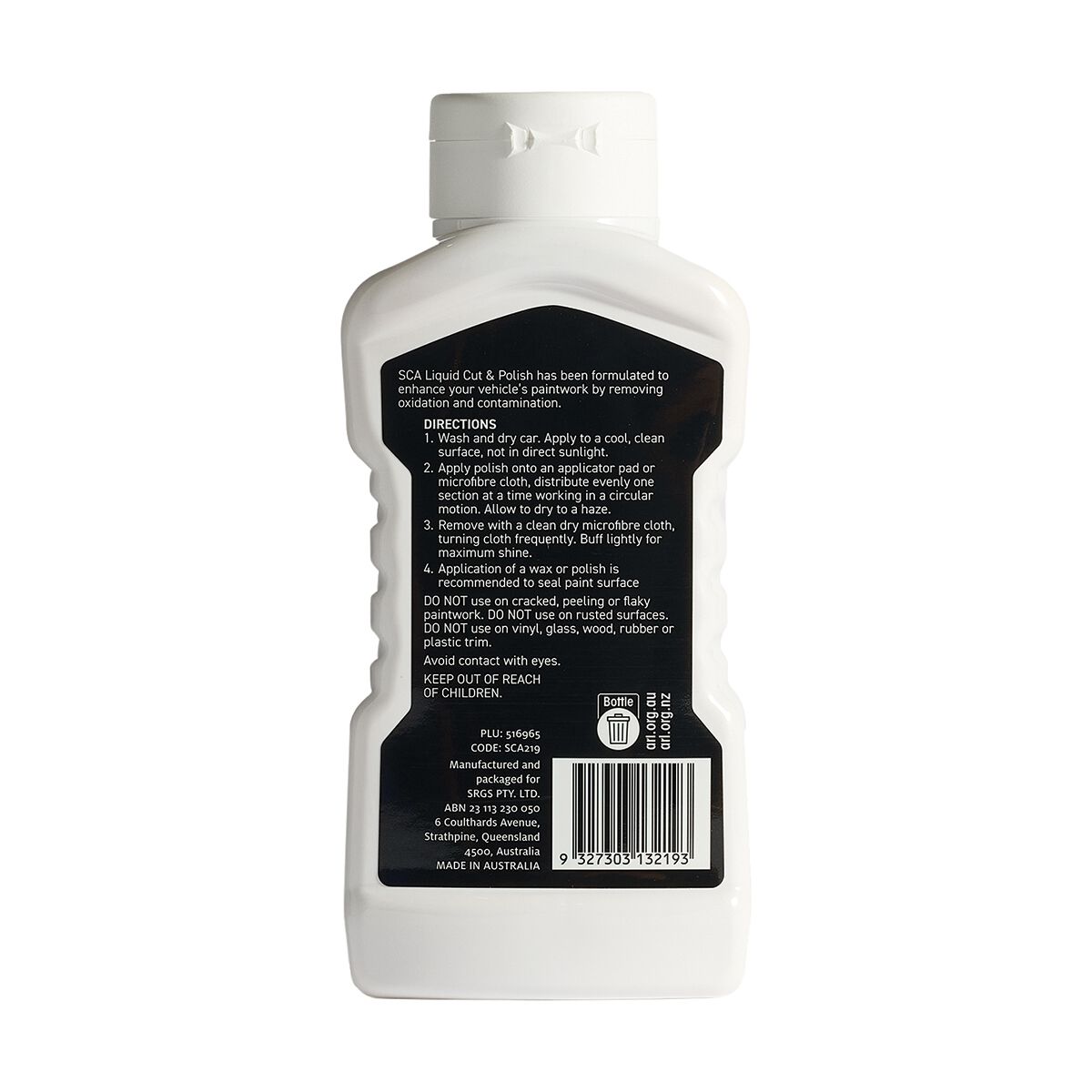 SCA Liquid Cut & Polish 500mL, , scaau_hi-res