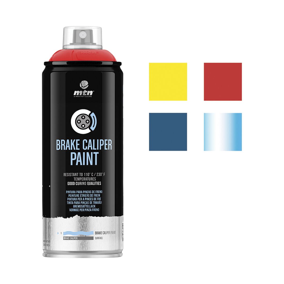 MTN Pro Red Brake Caliper Spray Paint 400mL, , scaau_hi-res