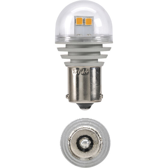 LED Globe 12V, Amber, BAU15S Supercheap Auto