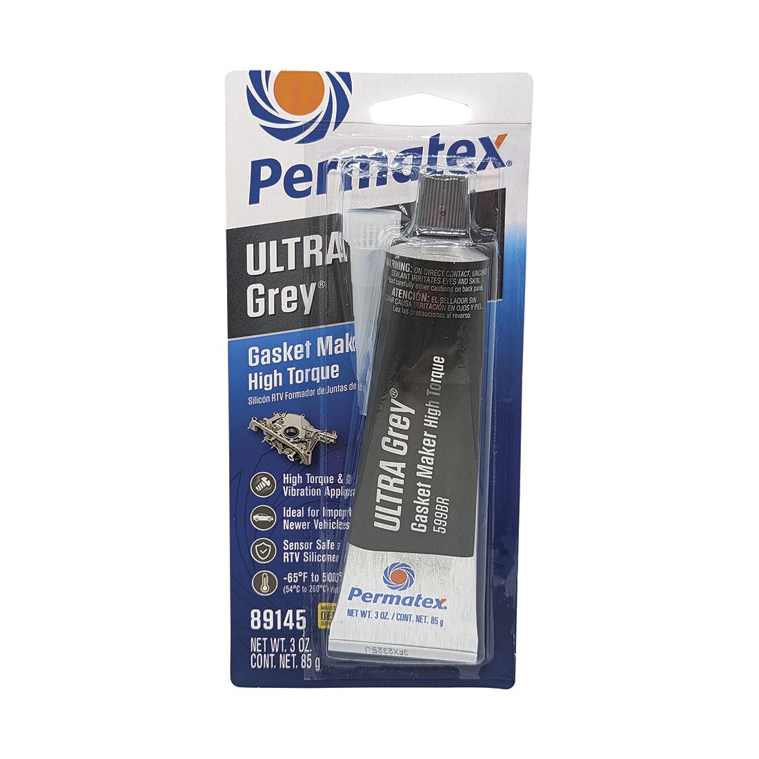 Permatex Gasket Maker, High Torque Ultra Grey 85g, , scaau_hi-res
