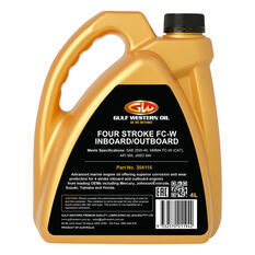 Gulf Western Marine Outboard Oil 4 Stroke 25W-40 4 Litre, , scaau_hi-res