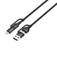 Cabin Crew USB-C/USB-A to USB-C/Lightning Magnetic Cable Black, , scaau_hi-res