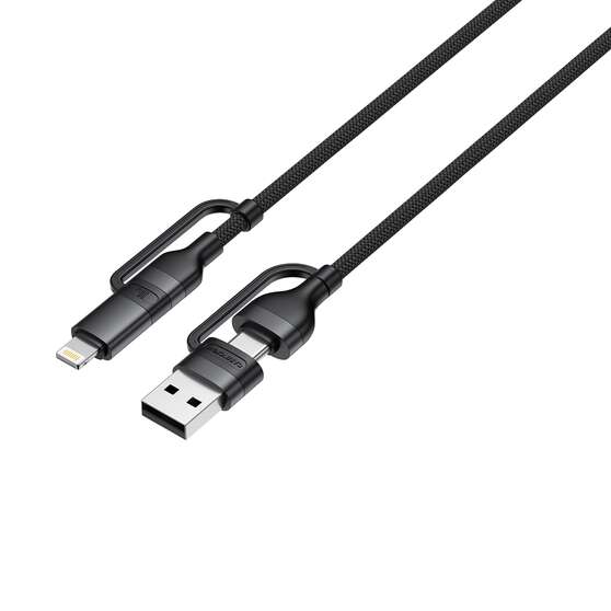 Cabin Crew USB-C/USB-A to USB-C/Lightning Magnetic Cable Black, , scaau_hi-res