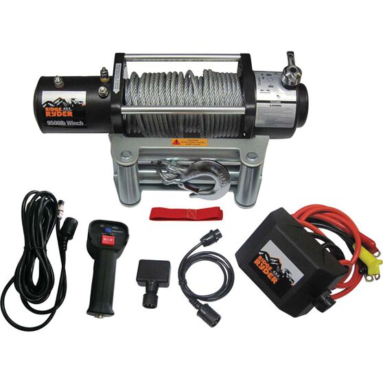 Ridge Ryder Electric Winch 12v 9500lb Supercheap Auto