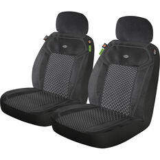 Dickies Repreve Reeves Poly/Mesh Seat Covers Black/Sand Adjustable Headrests, , scaau_hi-res