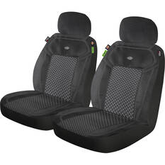 Dickies Repreve Reeves Poly/Mesh Seat Covers Black/Sand Adjustable Headrests, , scaau_hi-res