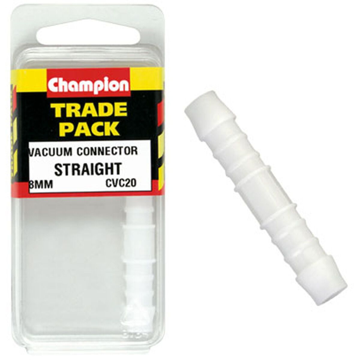 Champion Trade Pack Straight Connector CVC20, 8mm, , scaau_hi-res
