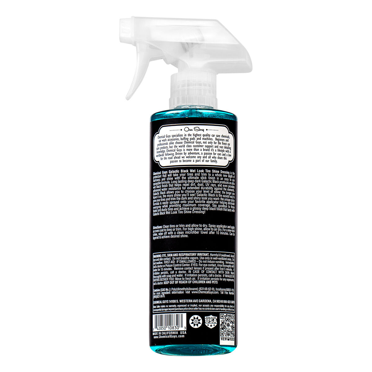 Chemical Guys Galactic Black Wet Look Tyre Shine Dressing 473mL, , scaau_hi-res