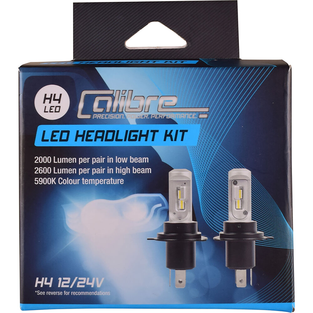 calibre led headlight globes h4 supercheap auto