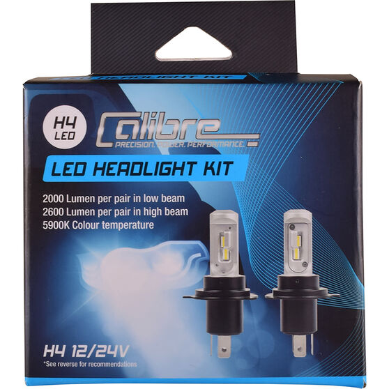 calibre led headlight globes h4 supercheap auto