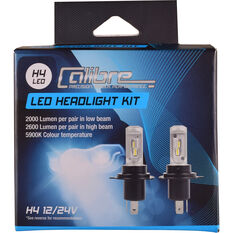 Calibre LED Headlight Globes - H4, , scaau_hi-res