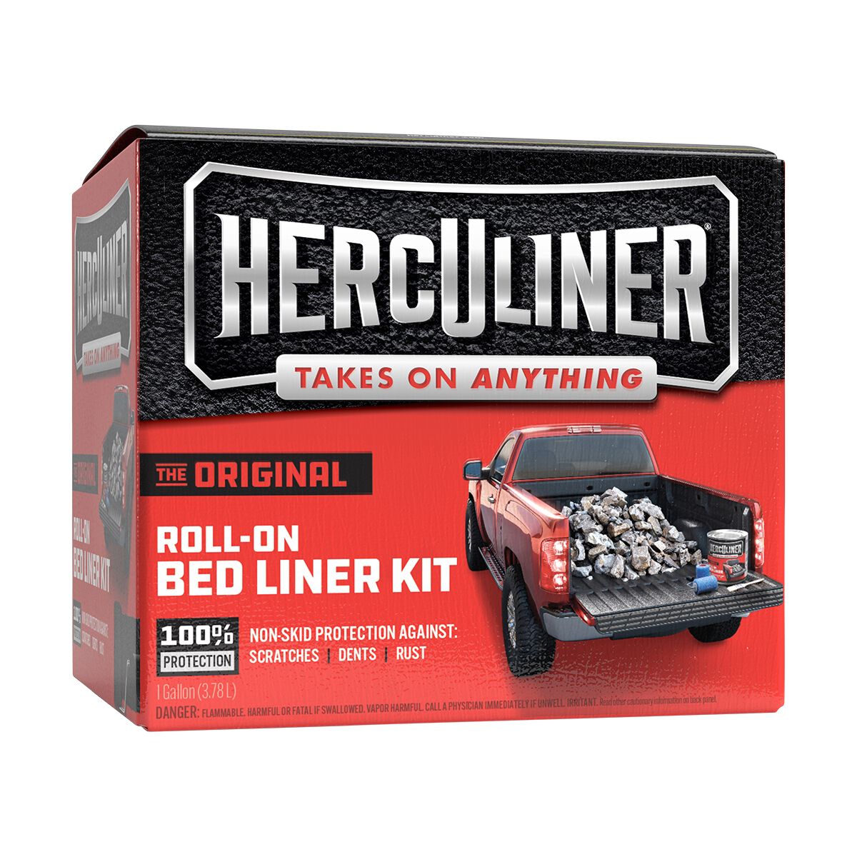Herculiner Bed Liner Protective Coating Kit with Rollers 3.78 Litres, , scaau_hi-res