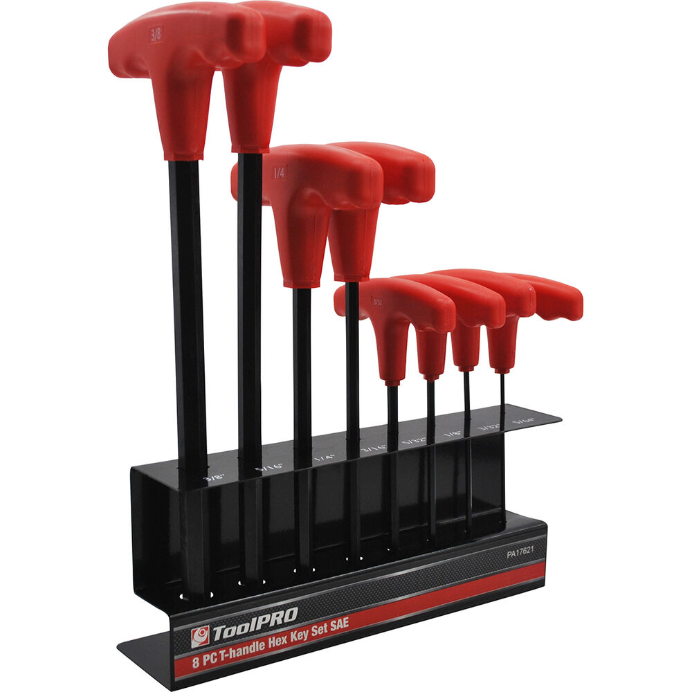 ToolPRO 8 Piece SAE THandle Hex Key Set Supercheap Auto