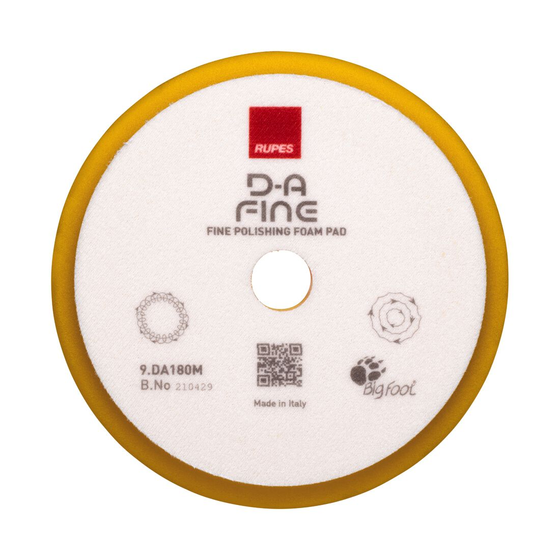 RUPES D-A Fine Finishing Polishing Foam Pad - 150/180mm, , scaau_hi-res