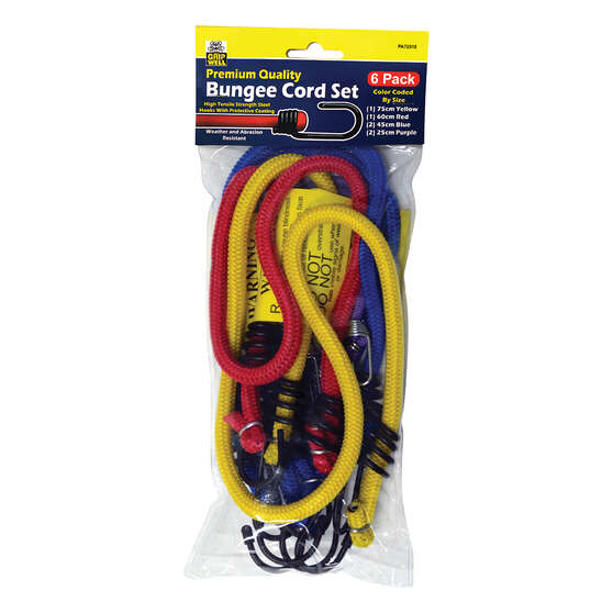 Gripwell Metal Hook Bungee Cord - 6 Pack, , scaau_hi-res