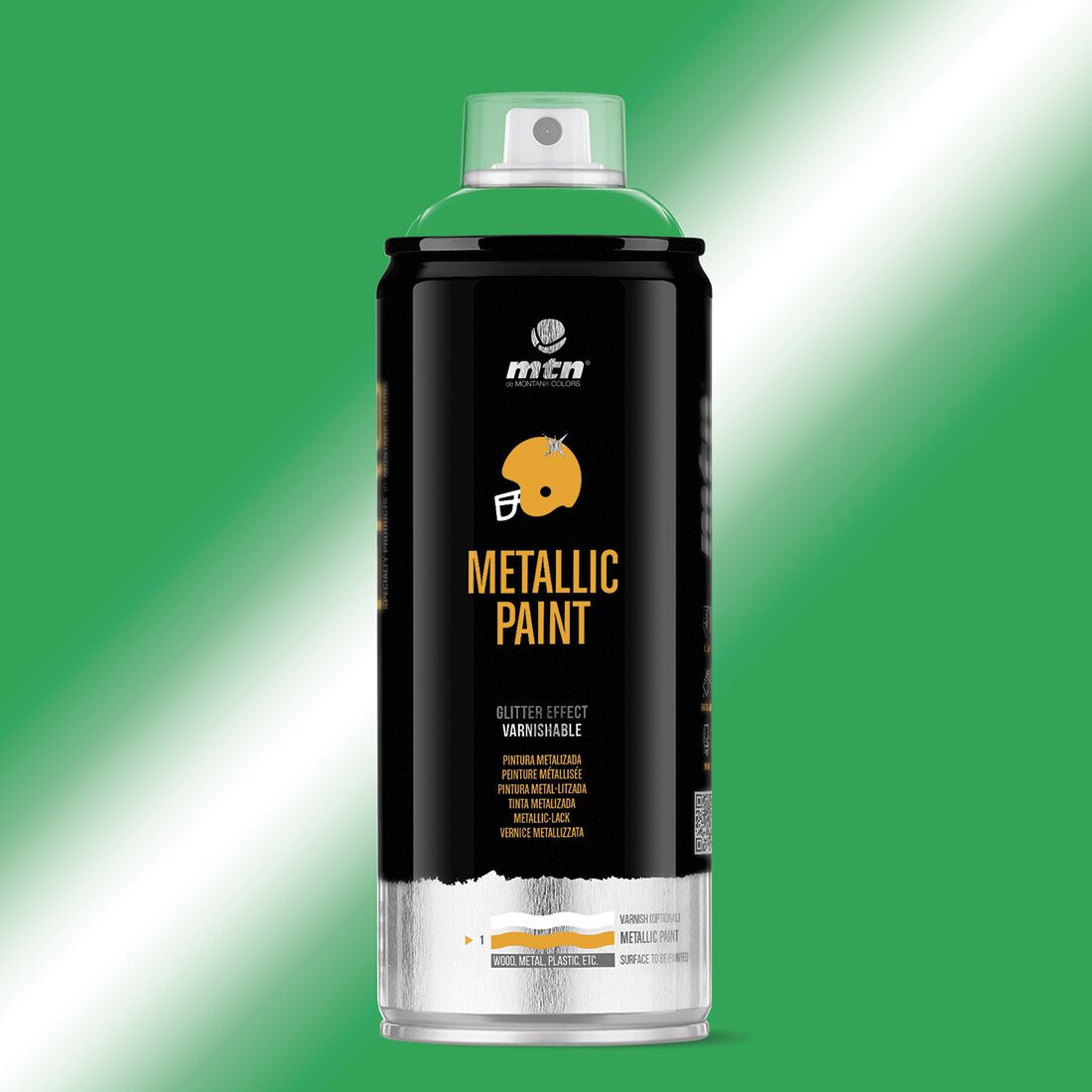 MTN Pro Metallic Green Spray Paint 400mL, , scaau_hi-res
