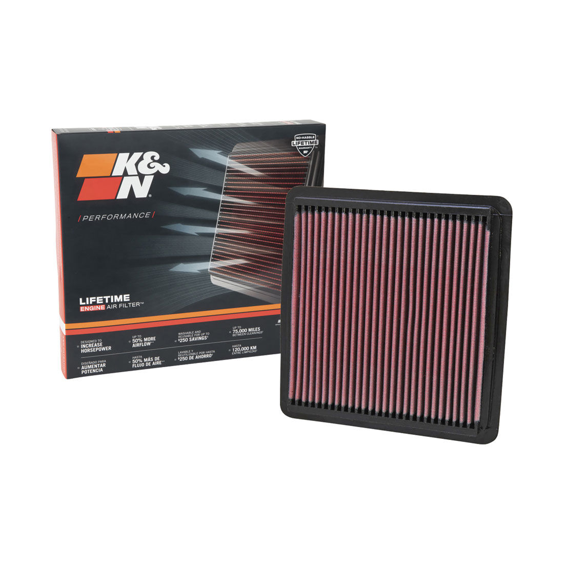 K&N Air Filter - 33-2304 (Interchangeable with A1527), , scaau_hi-res