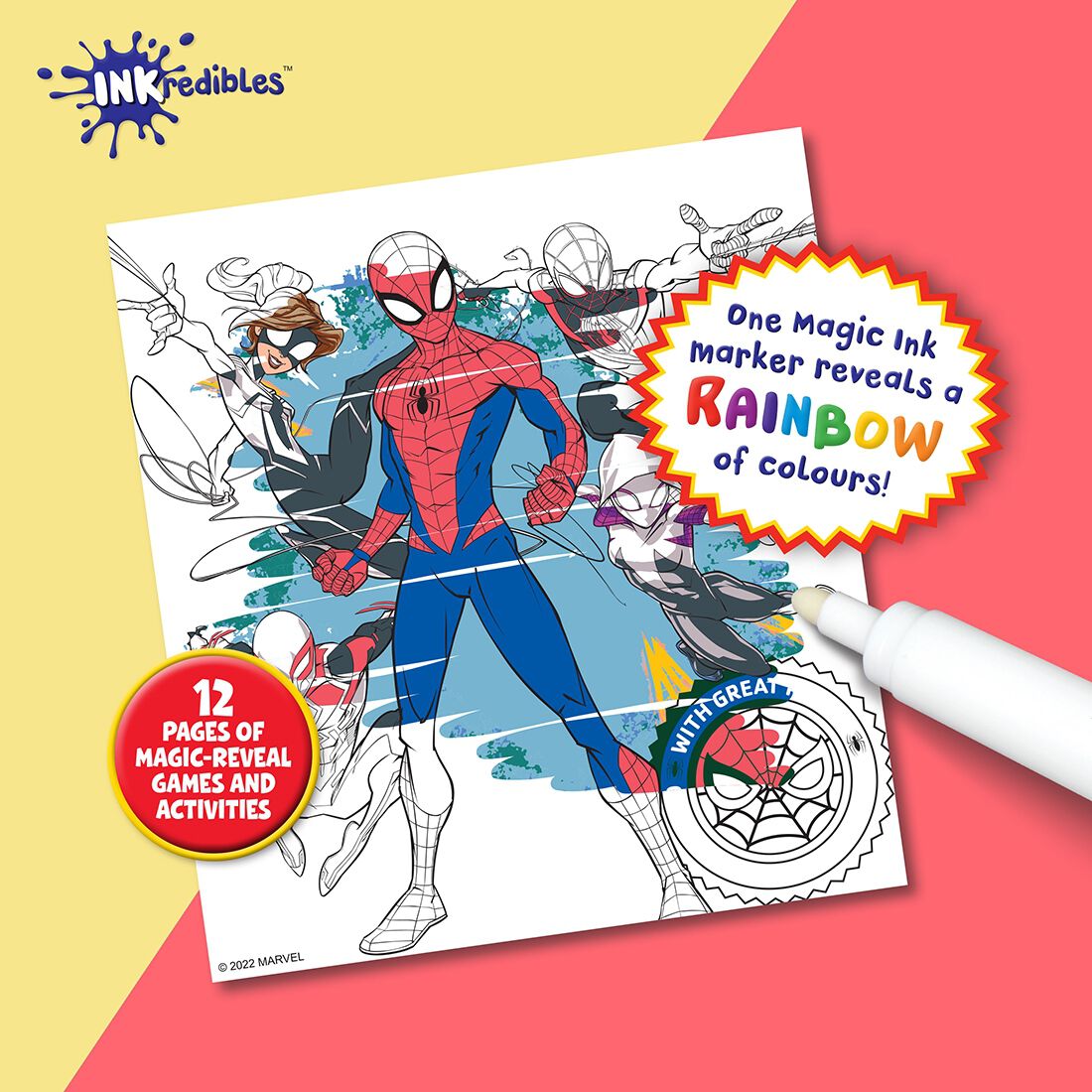 Inkredibles Spider-Man Magic Ink Pictures, , scaau_hi-res