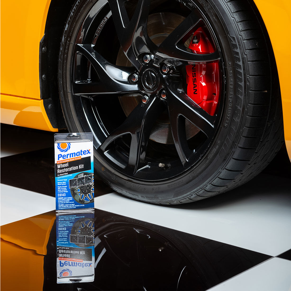 Permatex Wheel Restoration Kit Black, , scaau_hi-res