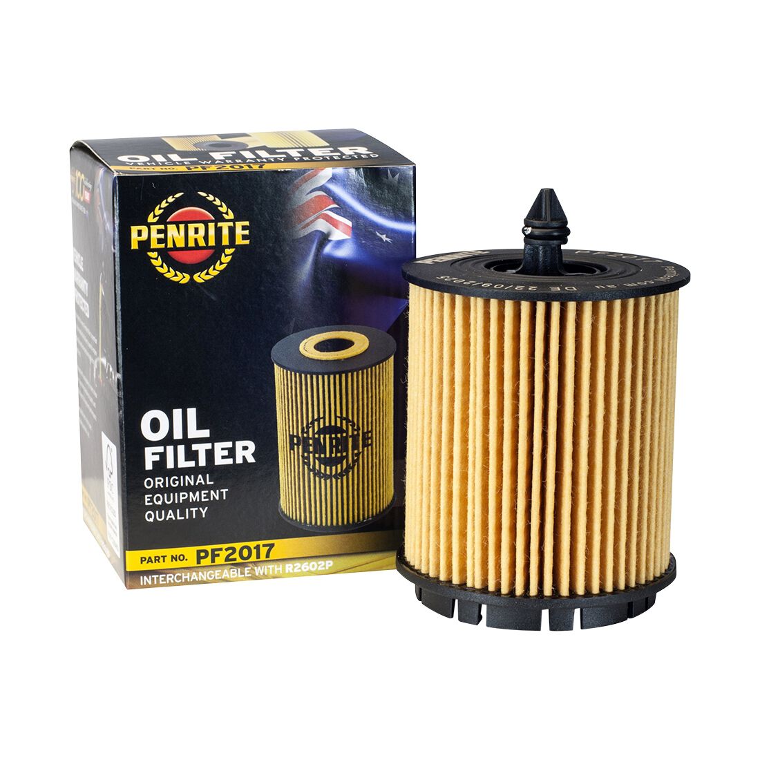 Penrite Oil Filter PF2017 (Interchangeable with R2602P), , scaau_hi-res