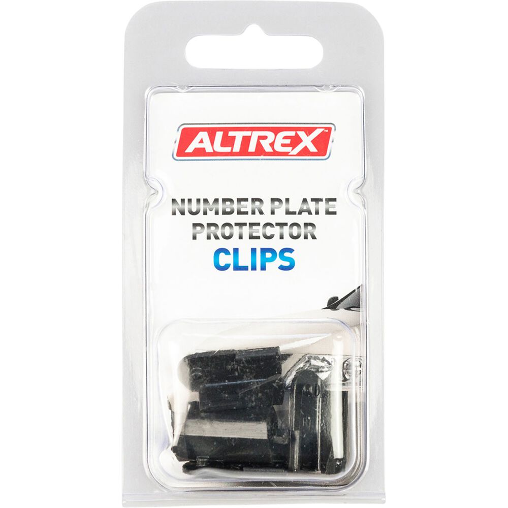 Altrex Number Plate Protector Replacement Clips Black Swivel 4