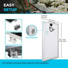 Renogy 175W 12V Fixed Solar Panel Kit With Brackets, , scaau_hi-res