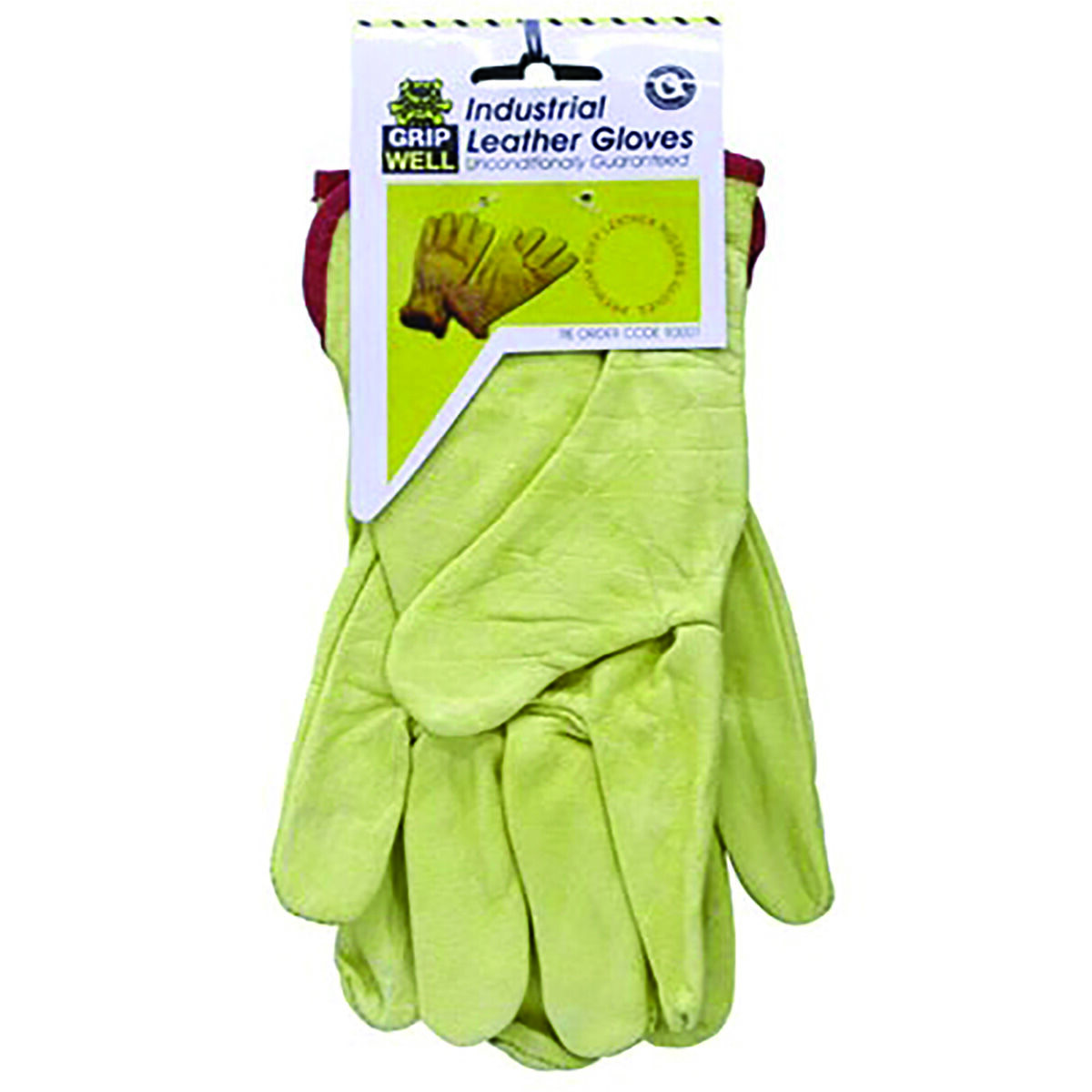 Leather top industrial gloves