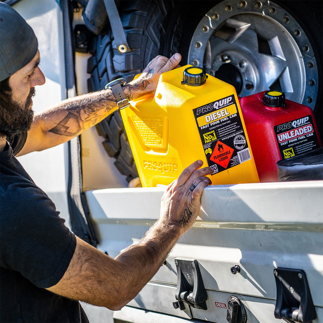 Pro Quip 20L Plastic Diesel Jerry Can, , scaau_hi-res
