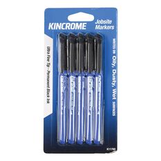 Kincrome Permanent Markers 5 Pack Black & Ultra Fine Tip, , scaau_hi-res
