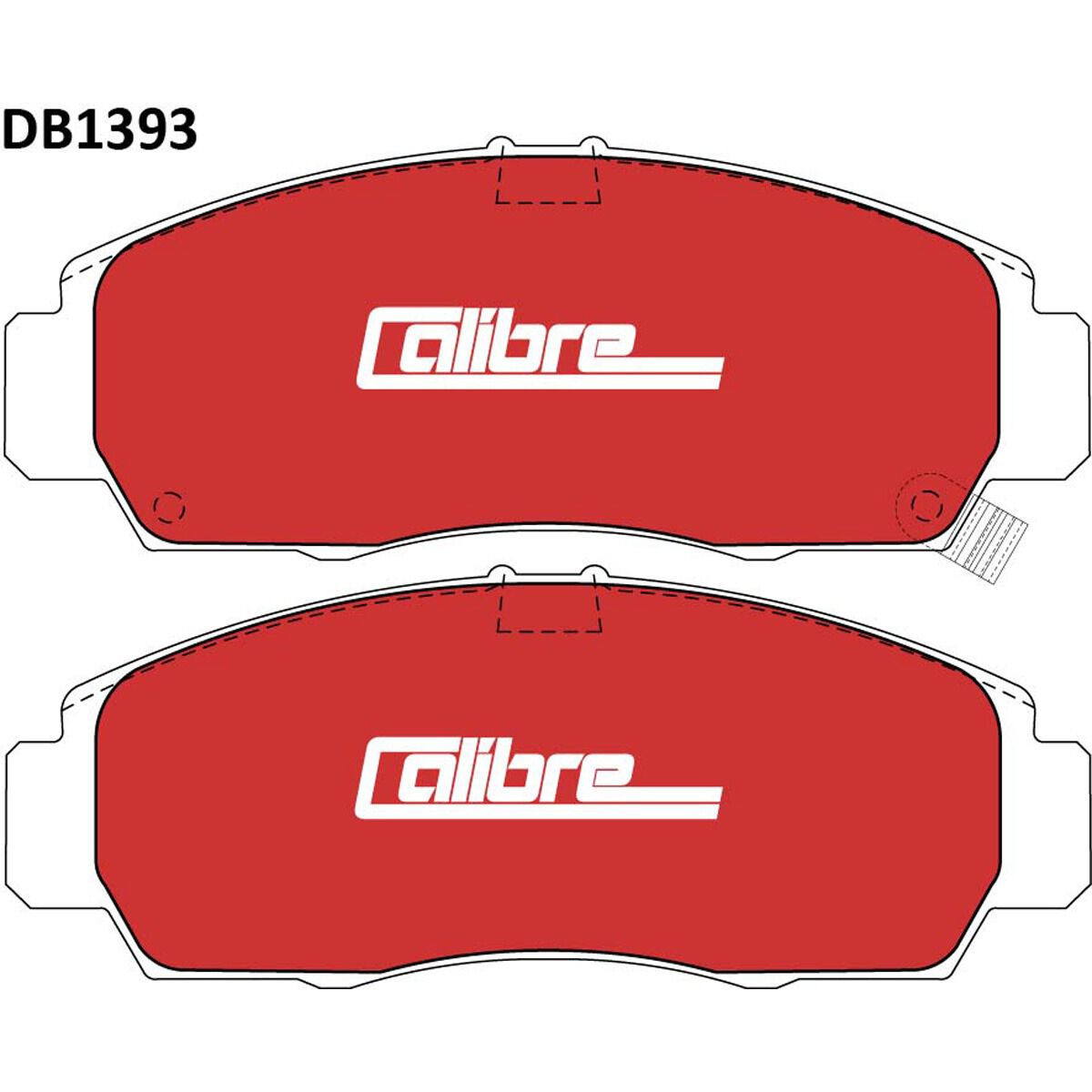 Calibre Disc Brake Pads DB1393CAL, , scaau_hi-res