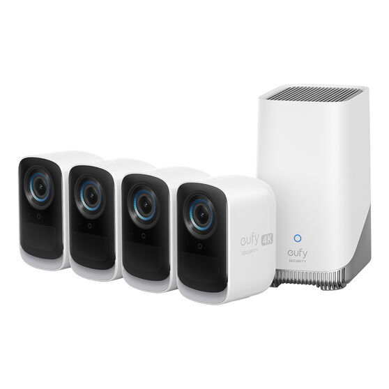 Eufy Wireless 4K Security Camera Kit 4 Pack 3C, , scaau_hi-res