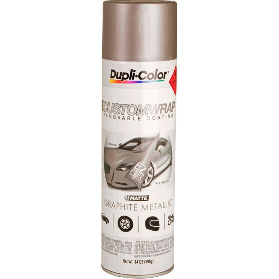 Dupli Color Aerosol Paint Custom Wrap Matte Graphite Metallic 396g Supercheap Auto