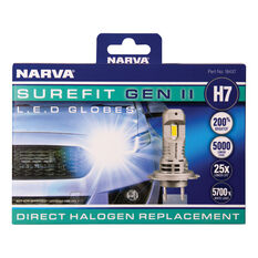 Narva Surefit LED Headlight Globes H7 12/24V, , scaau_hi-res