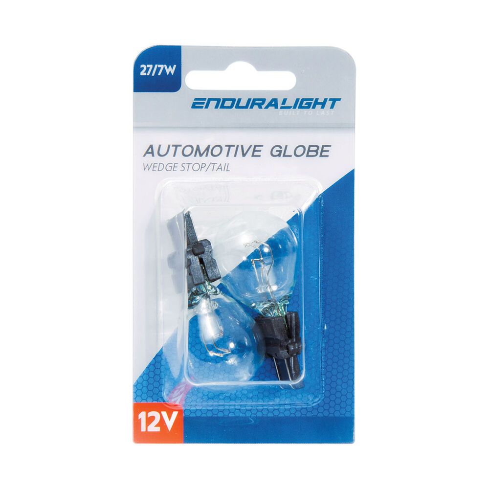 Enduralight Automotive Globe Plastic Wedge Bulb, 12V, 27 / 7W