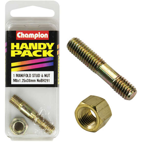 Champion Manifold Stud - M8 X 38, BH291, Handy Pack, , scaau_hi-res