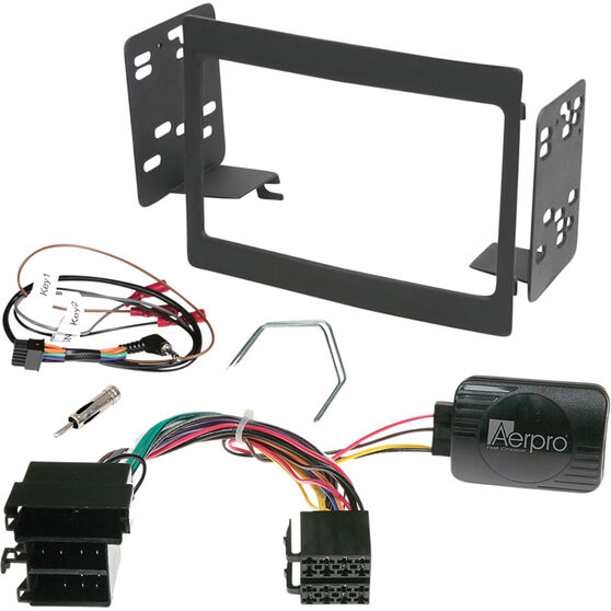 DOUBLE DIN BLACK INSTALL KIT TO SUIT HOLDEN - COMMODORE VY, VZ & STATESMAN WK, WL - FP9056K, , scaau_hi-res