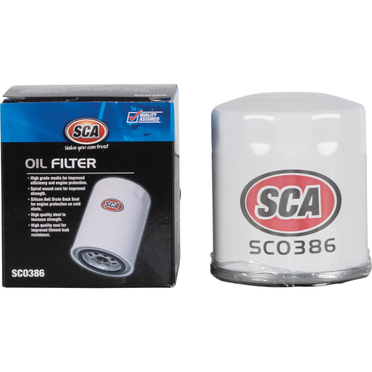 SCA Oil Filter SCO386 (Interchangeable with Z386), , scaau_hi-res