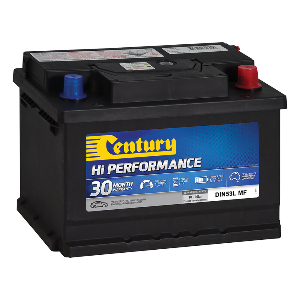 Century Hi Performance Car Battery DIN53L MF Supercheap Auto