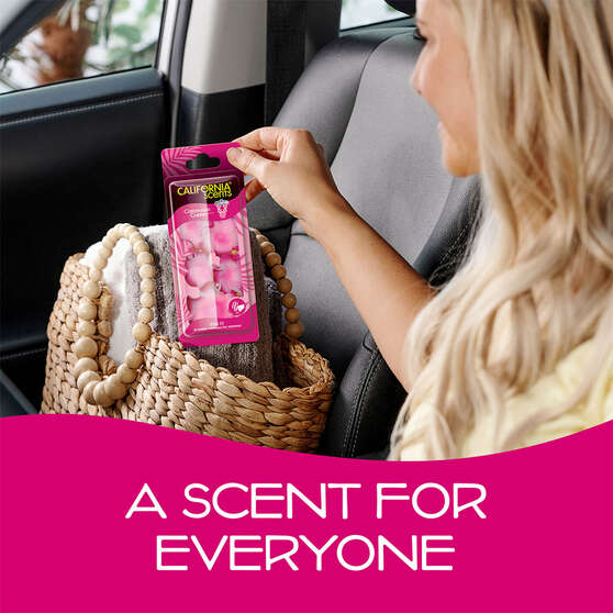 California Scents Novelty Hanging Lei Coronado Cherry Car Air Freshener - 1PK, , scaau_hi-res