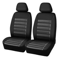 SCA Memory Foam Seat Covers Black Adjustable Headrests Airbag Compatible, , scaau_hi-res